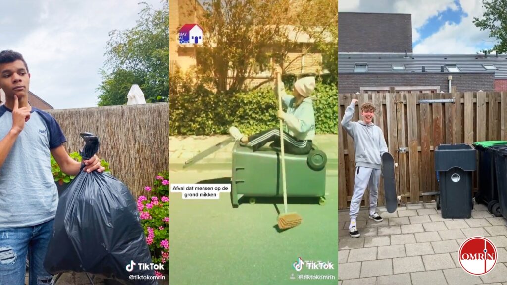 Omrin zet TikTok in om jeugd enthousiast te maken voor een schone en duurzame wereld