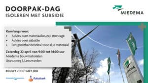 DOORPAK-DAG bij Miedema Bouwmateralen en gemeente Leeuwarden op 22 april