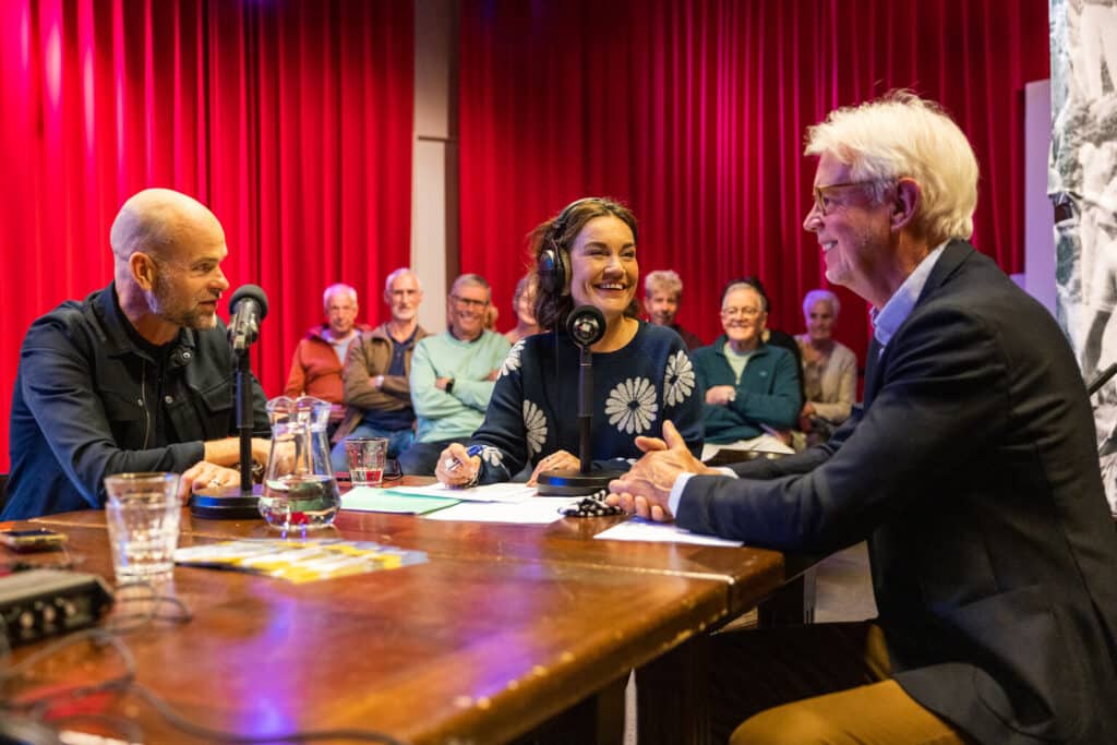 Radio-opnames voorbeschouwing De Tocht met o.a. Dione de Graaff, Erben Wennemars en Wiebe Wieling