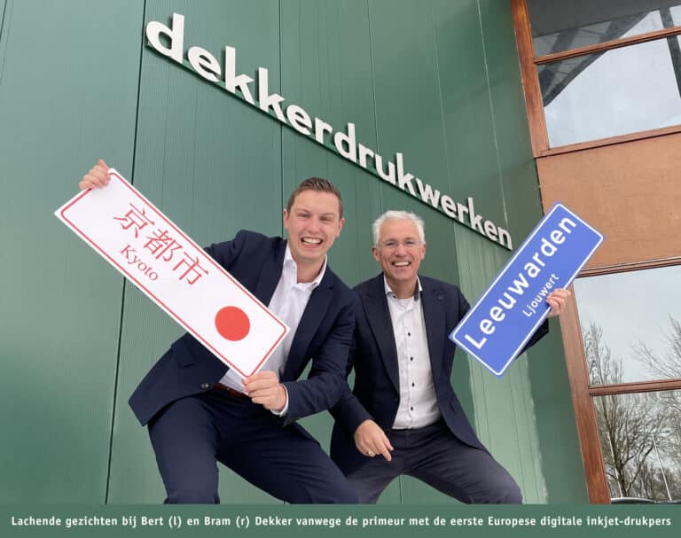 Europese primeur voor Dekker Drukwerken