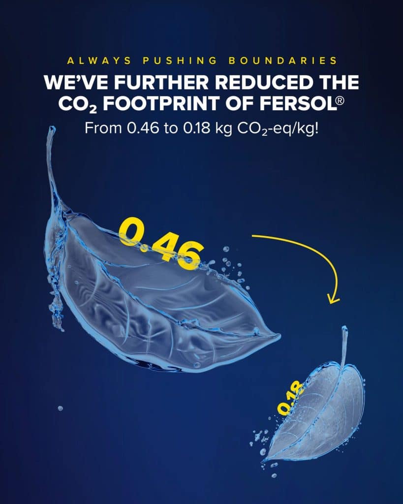 CO₂-voetafdruk van FerSol® nu nóg lager